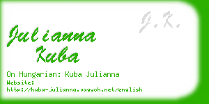 julianna kuba business card